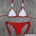 AMOFINY Women's Fashion Swimwear Sexy Bikini Set Push Up Padded Crystal Bandage Swimsuit Bathing Red B07NL6JB1T